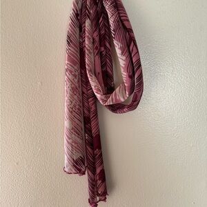 pink fashion scarf
